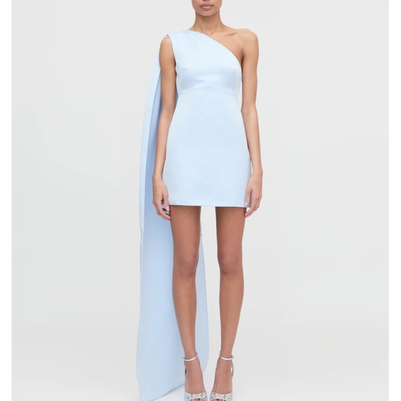 Hill House Dresses & Skirts - Hill House One-Shoulder Sky Blue Dress